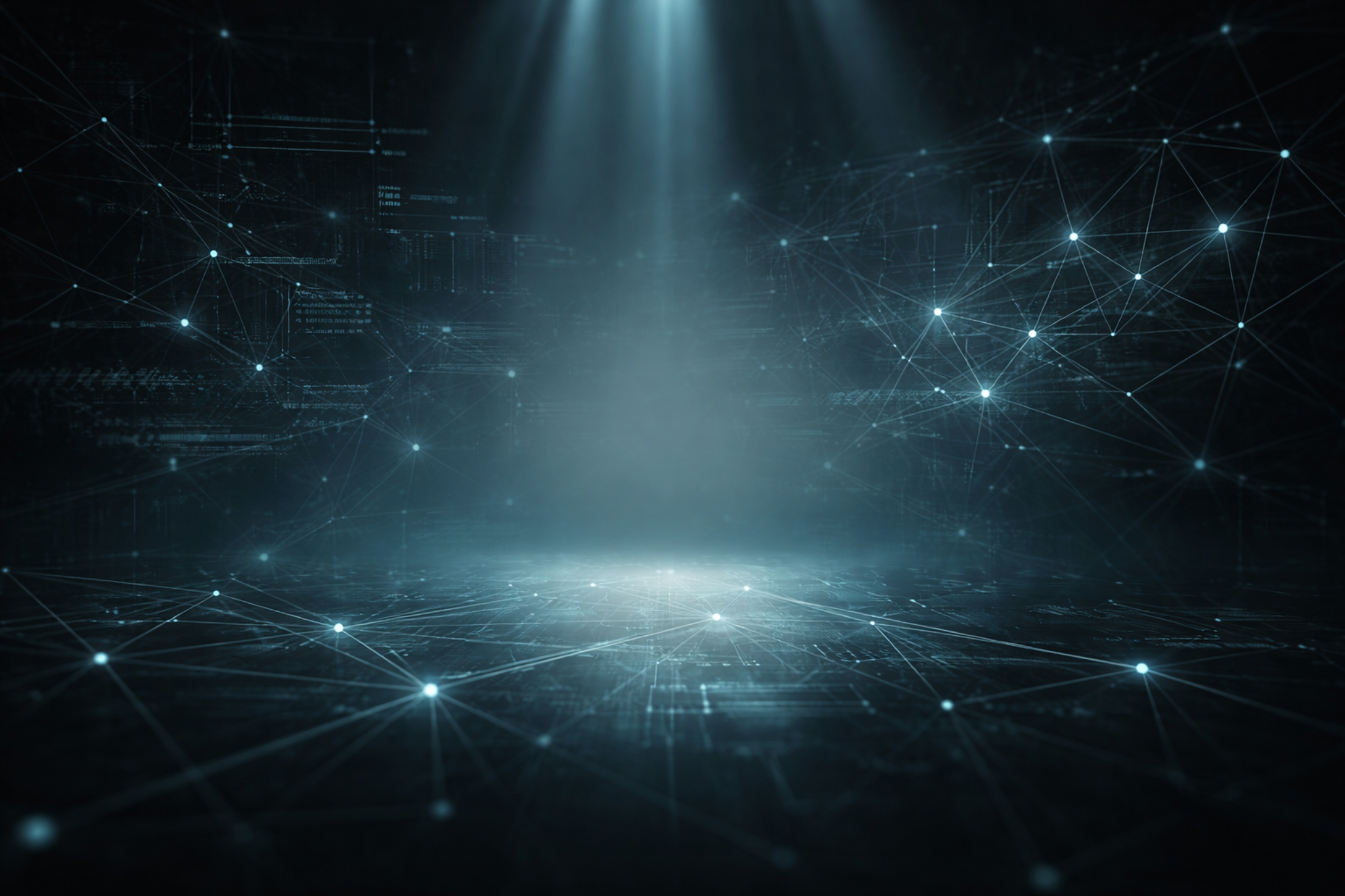 Abstract network spotlight background